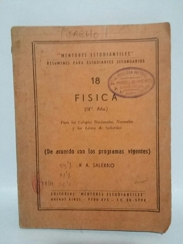 Física. Por R. A. Salerno. 