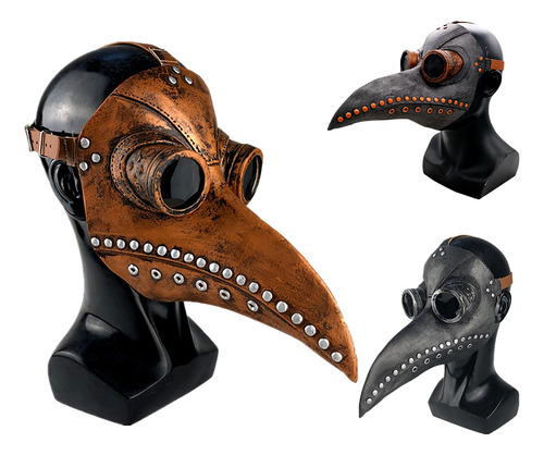 Máscara Plague Doctor Para Pájaros, Nariz Larga, Pico, Estil