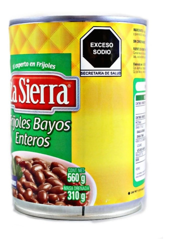 Frijoles Bayos Enteros La Sierra Lata 560 Gr