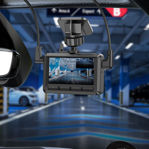 Videocamara Para Auto Doble Canal Hoco Dv3 Dashcam C/display