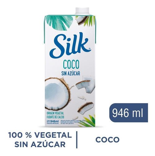 Silk Bebida Vegetal A Base De Coco Sin Azúcar 946 Ml