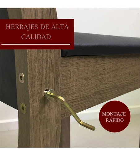 Juego De Comedor 6 Sillas Mesa Living Rustico Gran Calidad