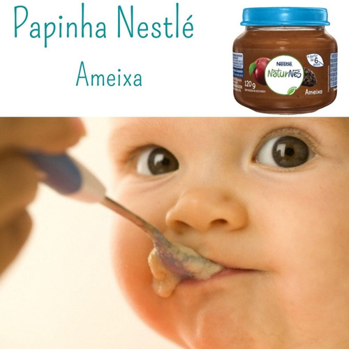 Imagem 2 de 2 de Papinhas Nestlé De Ameixa Sobremesa Infantil A Partir 6º Mês