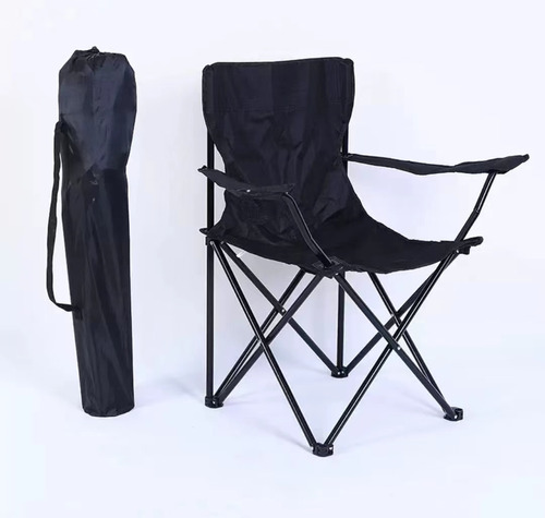 Silla Plegable Playa Camping Pesca Picnic Porta Vaso + Bolso