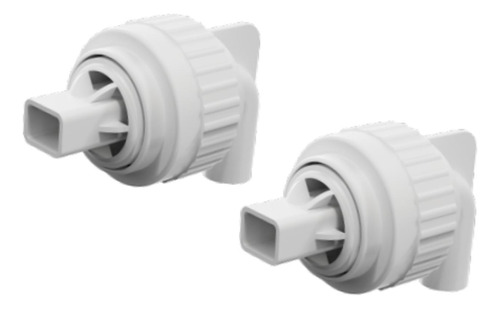 2 Conectores De Boquilla De De Pato Para , Blanco