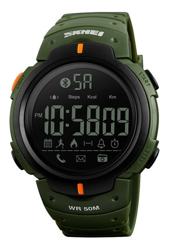 Reloj Bluetooth Smart Watch  Skmei 1301 Verde, Podometro