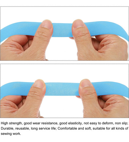 Meccanixity Bandas Elásticas Para Coser 1 Pulgada 50 Yardas