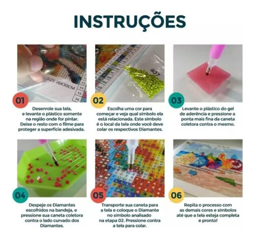 T Diy 5d Kit Completo De Pintura Diamante León Colorido