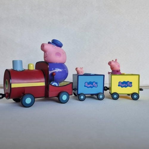 Imagen 4 de 5 de Tren Del Abuelo Pig Con Peppa Y George Original. Impecable