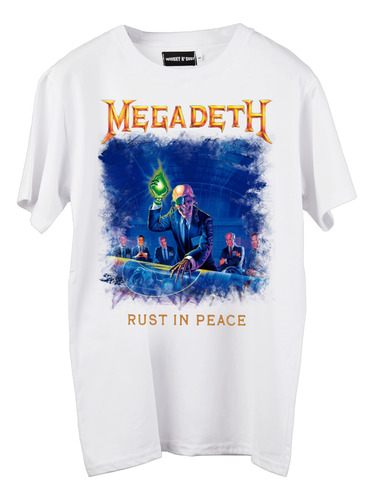 Remera Megadeth Rust In Peace 2 (nevada,negra O Blanca )