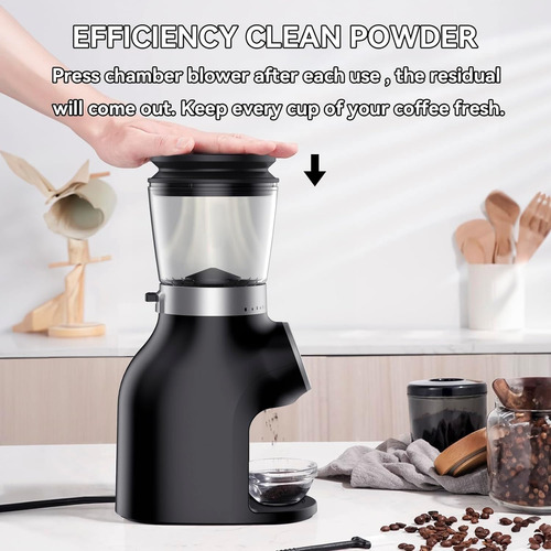 Beeone Conical Burr Coffee Grinder With Digital Control, ...