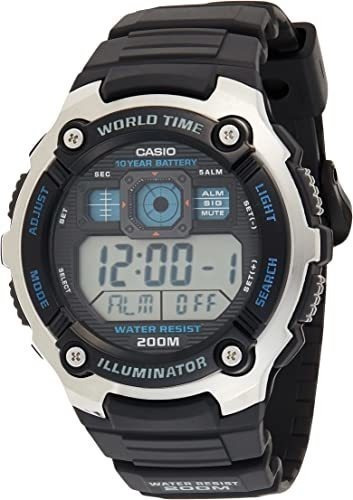 Reloj Casio Ae2000w-1av World Time 200m Somos Tienda