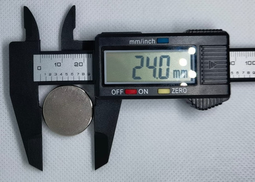 Imagen 1 de 2 de 5 Imanes De Neodimio De 24mm X 4mm Redondos