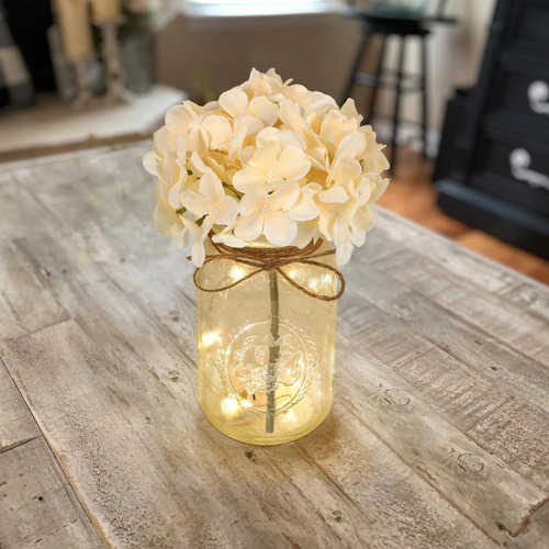 Mason Jar Lights Juego De Centro De Mesa De 3 Tarros De Gran