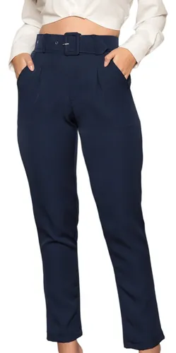 Calca social hotsell azul marinho feminina