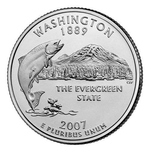 Estados Unidos - 25 Cents 2007 Washington Letra D (fc)