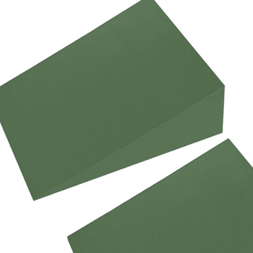 2 Uds. De Bloques De Cuña De Espuma Verde 12cmx15cmx5cm