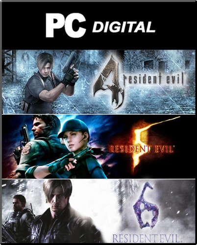 3x1 Resident Evil Colección 4 5 Y 6 Pc Español | Hd Digital