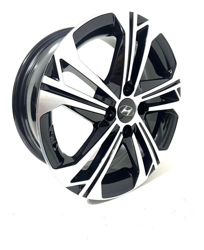 Rodas Hyundai Hb20 Aro 15 4x100 (jogo) + Bicos Cor Preto Diamantado