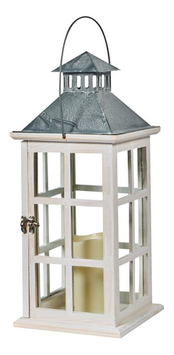 Smart Design 84068 Lc Camden Lantern Con Vela Led Marco...