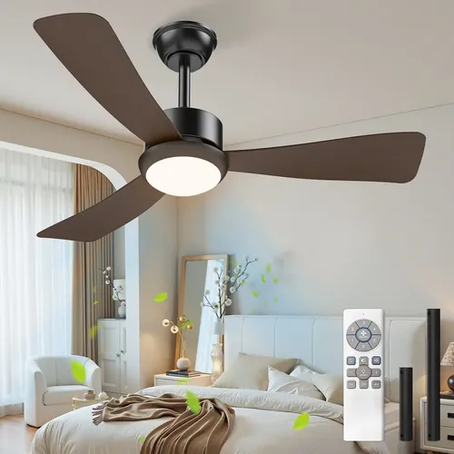 Ventilador de Teto Moderno com LED