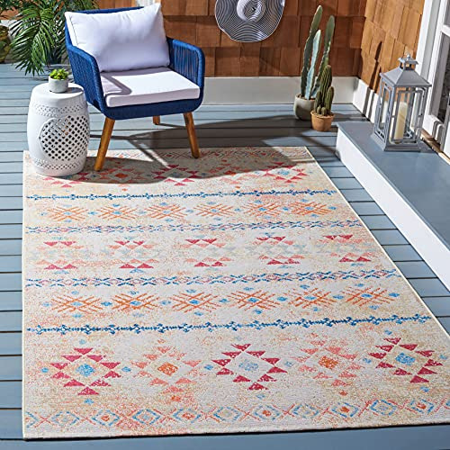 Colección De Verano, Alfombra Boho De 4' X 6' Color Ma...