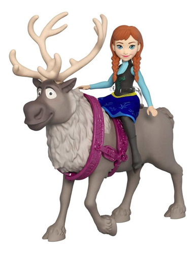 Muñeca Anna Disney Frozen Hlx03 10 Cm Castaña