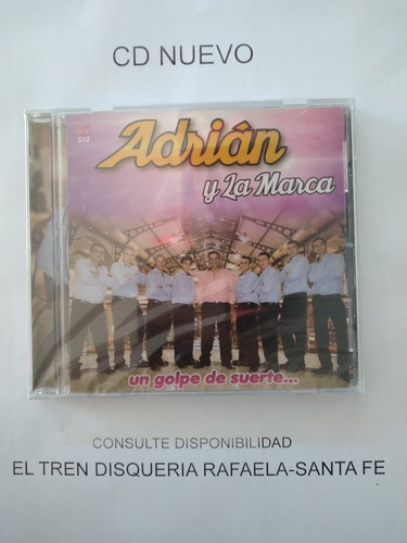 Adrian Y La Marca Un Golpe De Suerte Cd Nuevo Sellado 