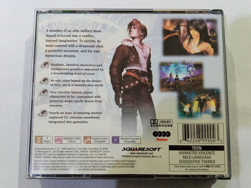 Final Fantasy Viii P/ Playstation 1 Ps1 Original Americano