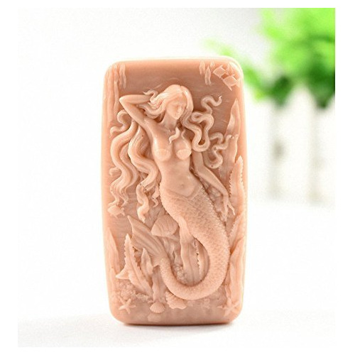 Mermaid And Fishes Soap Mold -  Large Mermaid Silicone ...