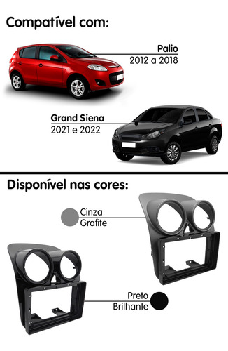 Multimídia 9 Pol Android Grand Siena 20/22 + Câmera De Ré