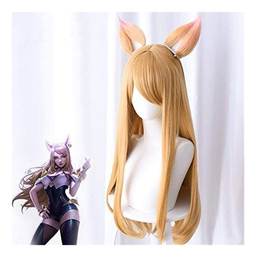 K/da Kda Equipo De Mujeres Lol Atan Pelo Largo + Oreja