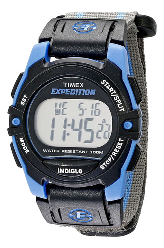 Reloj Unisex Timex T49660 Expedition Digital Cat Color de la correa Gris Color del bisel Negro Color del fondo Gris