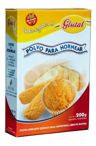 Polvo De Hornear Glutal X 200 Grs sin tacc