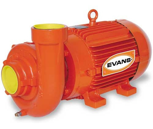Bomba Industrial Eléctrica Evans 5hp Trifásica 3x3 Color Naranja Frecuencia 60 Hz