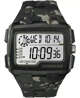 Reloj Timex Expedition Grid Shock Tw4b02900 Verde Camuflado