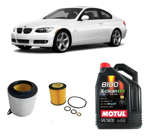 Kit Filtros Bmw 320 Y Motul 5w30 X5 Litros 2009/2010