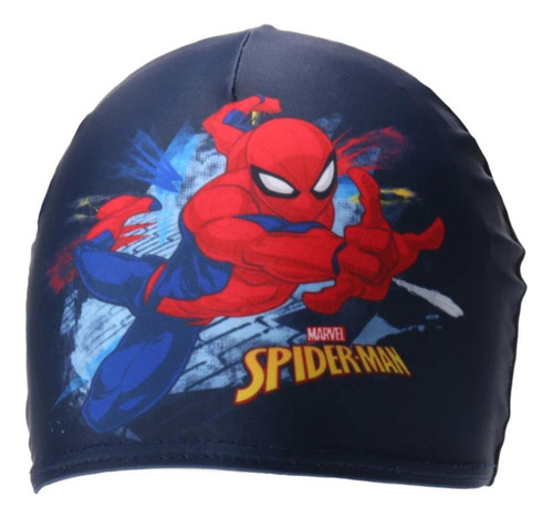 Gorra De Natación De Lycra Hombre Araña Spiderman Original