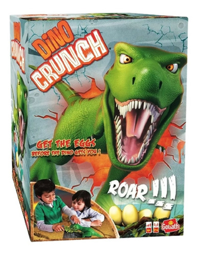 Dino Crunch Juego Mesa Dinosaurio Dado Infantil Vulcanita