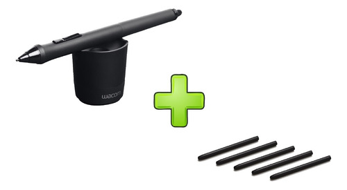 Lapiz Wacom Grip Pen Kp501e2 + 5 Puntas Repuesto Ack20001