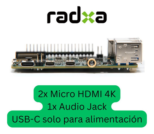 Kit Radxa X4 - 8gb Ram, 64gb Emmc - Intel N100 X86 - Wifi6