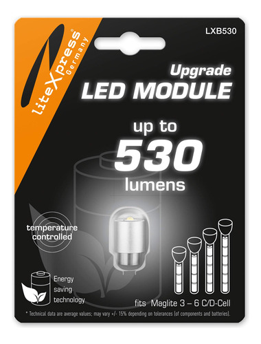 Modulo Actualizacion Led 530 Lumene Para Linterna Maglite C