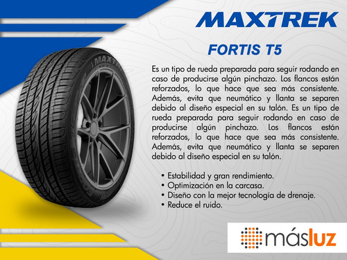 1 Llanta Fortis T5 Maxtrek Medida 275/45r21 110w