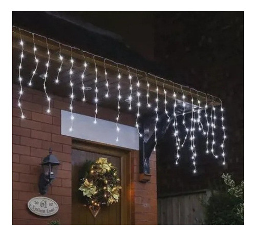 400 Luces Led Navideñas Impermeables De 10 M, Color Blanco F