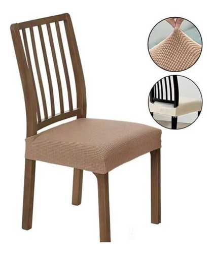 Pack De 6 Fundas Cubre Asiento Premium Para Sila Comedor