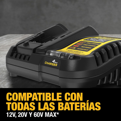 Cargador Rapido 4 Amps 20v-60v Flexvolt Dewalt Dcb1104-b2