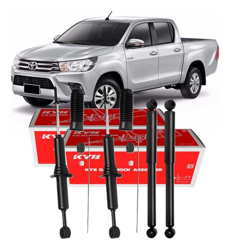 4 Amortecedor Toyota Hilux Pick-up 2011 2012 2013 2014 2015