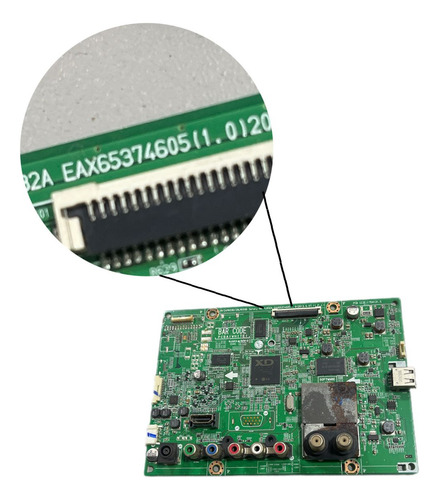 Placa Principal Tv 22ma33n-ps Eax65374605(1.0) C/defeito (Usado)