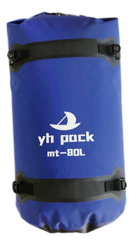 Bolsa De Lona Impermeable Universal Con Amplia Azul 80l
