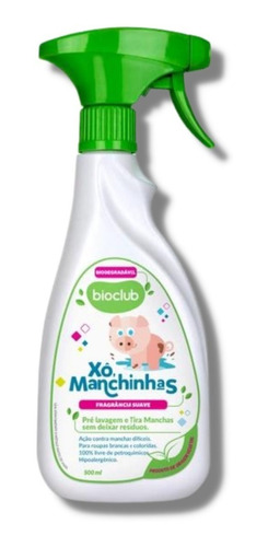 Tira Manchas E Pré Lavagem Xô Manchinhas 500ml Bioclub Bebe